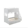 Acme Meyer Twin/Full Bunk Bed with Storage Ladder and Drawers in White view 1