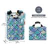 Blueangle Rainbow Scales Mermaid Laundry Basket Clothes Hamper Collapsible Durable Dirty Clothes Large Storage Laundry Organizer view 2