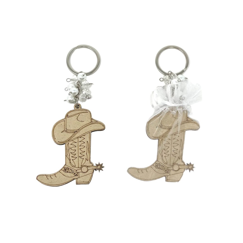 12Pcs Cowboy boot Wood Design Keychain With Organza Bags Comfirmation/Baptism/Comunion Favors for Boy or Girl Recuerdos de Bautizo