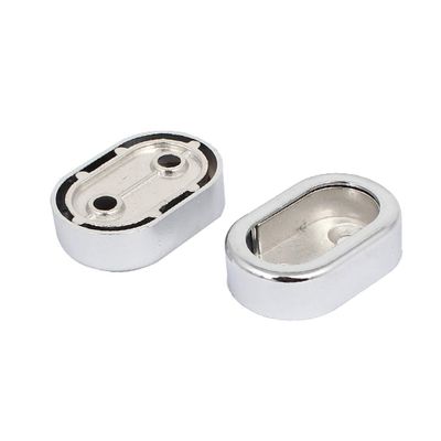 New Lon0167 Wardrobe Closet Featured Clothes Hanging Rail reliable efficacy Flange Supports Silver Tone 41x26x12mm 2pcs(id:76e 67 8f c39)