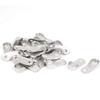 New Lon0167 Wardrobe Closet Featured Rod End Brackets reliable efficacy Supports Silver Tone 25pcs for 16mm Dia Tube(id:8b4 fc 20 80c) view 1