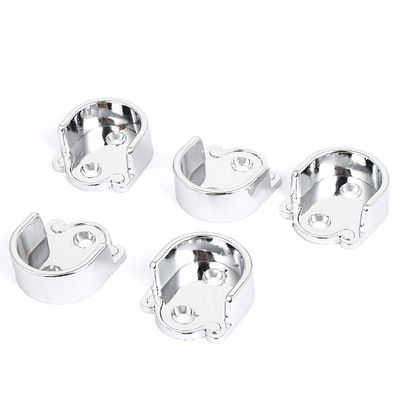 New Lon0167 Metal 25mm Featured Dia Clothes Closet reliable efficacy Rod Flange Holder Bracket Silver Tone 5pcs(id:eb7 66 5b 0a2)