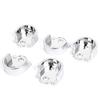 New Lon0167 Metal 25mm Featured Dia Clothes Closet reliable efficacy Rod Flange Holder Bracket Silver Tone 5pcs(id:eb7 66 5b 0a2) view 1