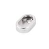 New Lon0167 Oval Wardrobe Featured Hanging Rail Rod reliable efficacy End Socket Bracket Support Fitting Silver Tone(id:d4c 73 06 792) view 1