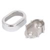 New Lon0167 Oval Wardrobe Featured Garment Alloy Lever reliable efficacy Rod Clothes Brackets Holder 31mm x 17mm 10 Pcs(id:34d 0c ce 0e0) view 2
