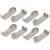 New Lon0167 Wardrobe Closet Featured Screw Mounted Rail reliable efficacy Rod End Supports Holder 63x20x13mm 8pcs(id:0c6 46 ec 64d) view 1