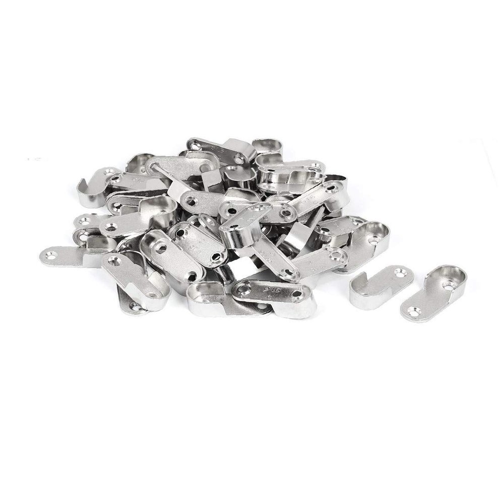New Lon0167 Household Closet Featured Nickel Plated Zinc reliable efficacy Alloy Rod End Support Bracket Holder 50pcs(id:4dc d3 5a 682)