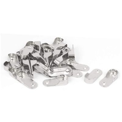 New Lon0167 Closet Wardrobe Featured Nickel Plated Zinc reliable efficacy Alloy Rod End Support Bracket Holder 30pcs(id:597 49 99 166)