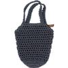 OKA PLYS Hanging Storage Tote Bag, Small, Gray (Basket Bag, Hand Knitted) view 1