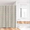 Lunarable Floral Stall Shower Curtain, Ornamental Spring Flower Abstract Design of Rose Pansy and Tulip, Fabric Bathroom Decor Set with Hooks, 36" W x 72" L, Dark Teal Orange view 2