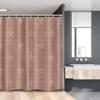 Lunarable Fleur De Lis Stall Shower Curtain, Fleur-de-Lis Pattern 3 Petals Classic Floral Monochrome Art, Fabric Bathroom Decor Set with Hooks, 54" W x 78" L, Pale Brown Sand Brown view 1