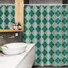 Lunarable Christmas Stall Shower Curtain, Classic Noel Gingham Xmas Stripes Geometric Celtic Tartan Lines Checkered, Fabric Bathroom Decor Set with Hooks, 54" W x 78" L, Hunter Green view 3