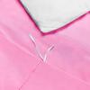 Comfort Bed Store 3 Piece Duvet Set Collection Organic Cotton 1000 Thread Count Solid 1 Duvet Cover, 2 Pillow Shams (Light Pink, Super King, Set of 3) view 4