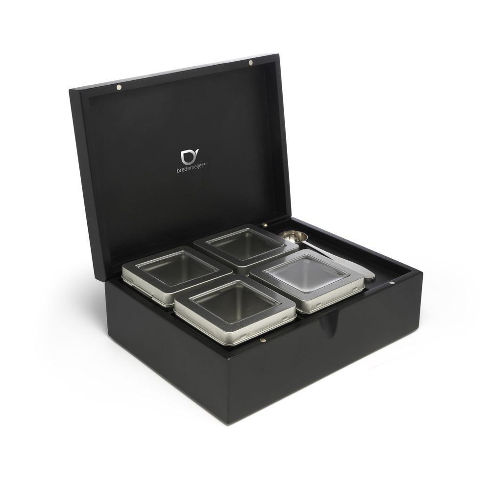 Bredemeijer 184005 Tea Box, Bamboo, Black