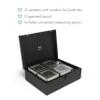 Bredemeijer 184005 Tea Box, Bamboo, Black view 2