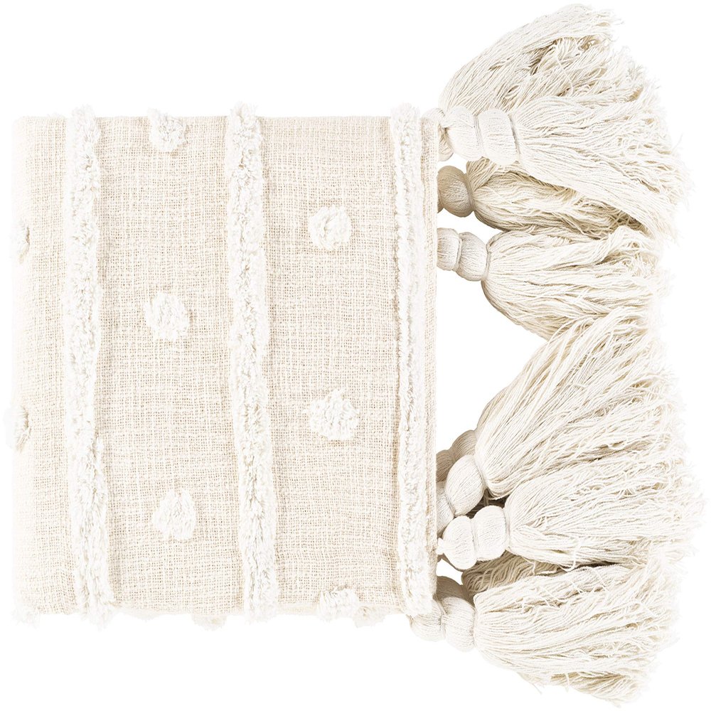 Artistic Weavers Everley Farmhouse Tasseled Decorative Throw Blanket 50" x 60"