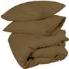 ARlinen Duvet Cover Set King, Taupe Comforter Cover Bedding 5 Pieces Duvet Set (1 Duvet Cover + 4 Pillow Covers) 400 Thread Count Zipper Closure Duvet Cover(King Size, Taupe Solid) view 1