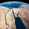 History Galore 24"x36" Gallery Poster, Nile river egypt Sinai Peninsula Israel satellite map image view 1