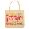 Autom Religious Party Favors for Confirmation Class, Gifts of the Holy Spirit Confirmed in Christ Large Tote Bag, 14 Inch view 1
