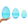 Set of 3 Jumbo Large Size Giant Fillable Plastic Easter Eggs 10 Inches view 1