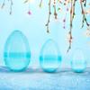 Set of 3 Jumbo Large Size Giant Fillable Plastic Easter Eggs 10 Inches view 3