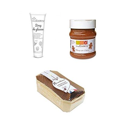 Gingerbread box with 2 wooden molds 21 cm