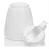 [6 PACK] EcoQuality 48oz Plastic Syrup Dispenser with Plastic Lid and Stainless Steel Slide Cover - Syrup, Sugar, Honey Dispenser - Perfect for Diners, Restaurants, Home, Office, Disposable (48 Ounce) view 2