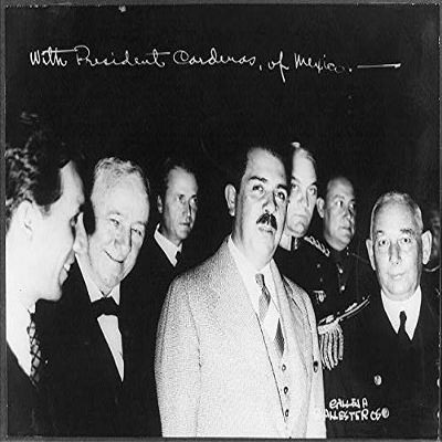 HistoricalFindings Photo: President Lazaro Cardenas,Josephus Daniels,Yancey Williams,1936,Reception