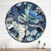 Design Art Designart 'Indigold Bird Cottage Family III' Farmhouse Large Wall Clock 23 in. Wide x 23 in. high view 2