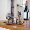 Yair Emanuel Havdallah Set - Stainless Steel - Pomegranates view 2
