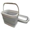 SAMMART Set of 2-11.6L (3.06 Gallon) Collapsible Rectangular Handy Basket/Bucket (Grey, 2) view 2
