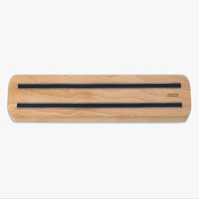 Arcos Magnetic Knife Holder for Kitchen, Beech Wood, Secure and Elegant Storage, 40 cm x 5 cm, Brown