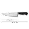 Arcos Chef Knife 8 Inch Stainless Steel. Professional Multipurpose Cooking Knife to Cut and Clean Vegetables. Ergonomic Polyoxymethylene Handle and 210mm Blade. Series Opera. Color Black view 2