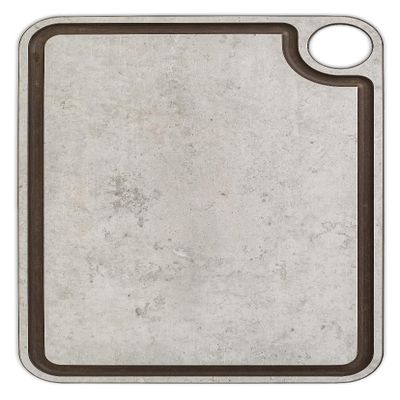 ARCOS Cutting Board with Channel and Hanger. Smooth Surface for Chopping Food in Cellulose Fibre and Resin. Professional Meat and Vegetable Cutting Utensil with Anti-spill Channel. Grey. 13" x 9"