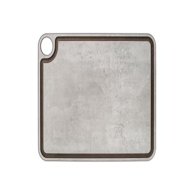ARCOS Cutting Board with Channel and Hanger. Smooth Surface for Chopping Food in Cellulose Fibre and Resin. Professional Meat and Vegetable Cutting Utensil. Serving Board. Color Grey. 15" x 11"