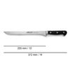 Arcos Forged Slicing Knife for Chefs - 10 inch Stainless Steel - Black POM Handle. Precision Ham Knife - Classic Series view 2