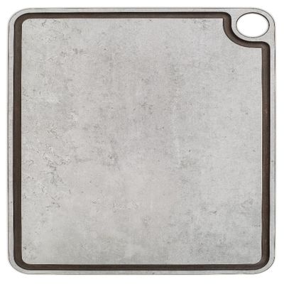 ARCOS Cutting Board with Channel and Hanger. Smooth Surface for Chopping Food in Cellulose Fibre and Resin. Professional Meat and Vegetable Cutting Utensil with Anti-spill Channel. Grey. 17" x 13"