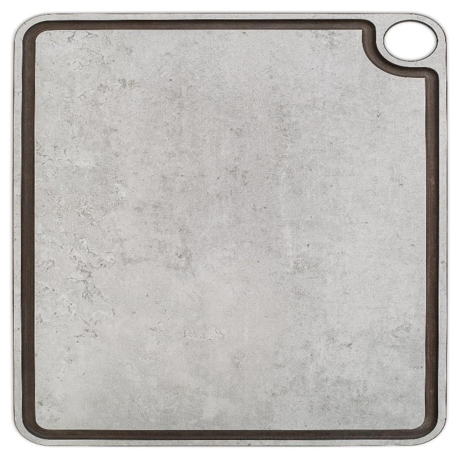 ARCOS Cutting Board with Channel and Hanger. Smooth Surface for Chopping Food in Cellulose Fibre and Resin. Professional Meat and Vegetable Cutting Utensil with Anti-spill Channel. Grey. 17" x 13"