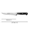 Arcos Boning Knife 6 Inch Nitrum Stainless Steel and 160 mm blade. Professional Butcher Knife to Slice Bones from Meat. Ergonomic Polypropylene Handle. Series Opera. Color Black. view 2