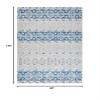 SAFAVIEH Area Rug 8x10 - Madison Collection - Large - Silver & Navy, Boho Chic Design, Non-Shedding & Easy Cleaning, Ideal for Living Room, Bedroom, Office, Dining Space (MAD797J) view 2