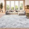 SAFAVIEH Area Rug 8x10 - Amelia Collection - Large - Grey & Ivory, Modern Design, Non-Shedding & Easy Cleaning, Ideal for Living Room, Bedroom, Office, Dining Space (ALA705G) view 1