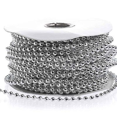 Factory Direct Craft Silver Metallic Fused String Pearl Beads