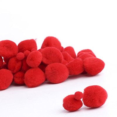 1920 Pieces of Assorted Red Craft Pom Poms