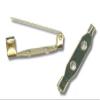 Pack of 288 Non Locking Gold Bar Pins - Metal Pin Backs with 2 Holes for Clasps Brooch Name Tag Jewlery Findings (3/4" Long) view 1