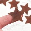 Flat Rusty Tin Primitive Star Cutouts - Rusted Metal Stars for Decorations, Arts and Crafts. (30 Pieces) 1-1/4" L x 1-1/4" W by Factory Direct Craft view 2