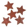 Flat Rusty Tin Primitive Star Cutouts - Rusted Metal Stars for Decorations, Arts and Crafts. (30 Pieces) 1-1/4" L x 1-1/4" W by Factory Direct Craft view 3