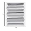 SAFAVIEH Montauk Collection Accent Rug - 4' x 6', Ivory & Black, Handmade Flat Weave Boho Farmhouse Cotton Modern Stripe, Ideal for High Traffic Areas in Entryway, Living Room, Bedroom (MTK313A) view 2