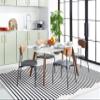 SAFAVIEH Montauk Collection Accent Rug - 4' x 6', Ivory & Black, Handmade Flat Weave Boho Farmhouse Cotton Modern Stripe, Ideal for High Traffic Areas in Entryway, Living Room, Bedroom (MTK313A) view 3