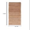 SAFAVIEH Natural Fiber Collection Runner Rug - 2'3" x 9', Natural, Handmade Farmhouse Jute, Ideal for High Traffic Areas in Living Room, Bedroom (NF110A) view 2