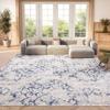 SAFAVIEH Area Rug 8x10 - Amelia Collection - Large - Grey & Navy, Modern Design, Non-Shedding & Easy Cleaning, Ideal for Living Room, Bedroom, Office, Dining Space (ALA783H) view 1